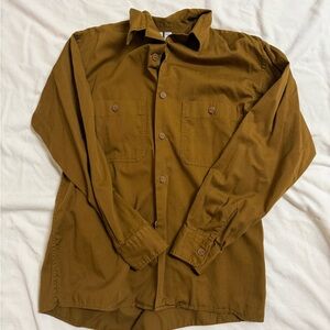 Brown Button-Up Over Shirt